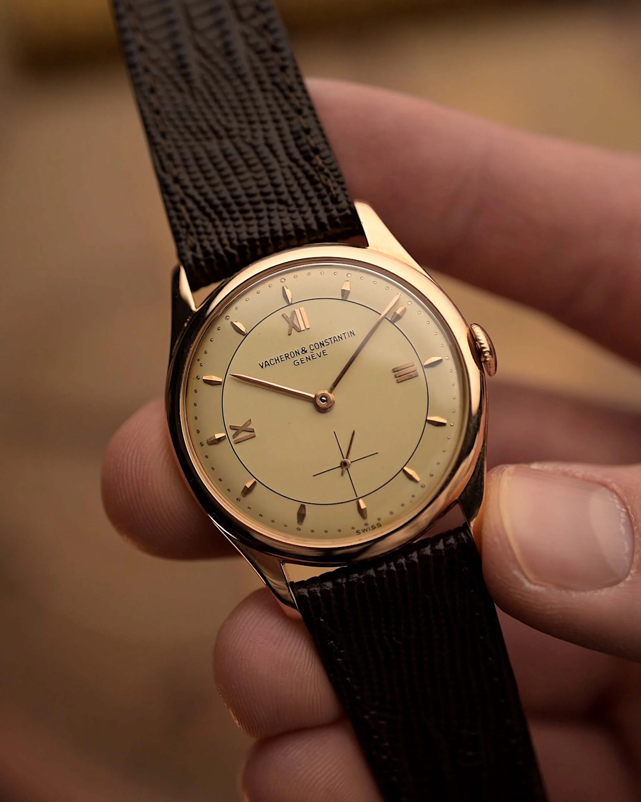 Vacheron Constantin Patrimony 18k Rose 1950s - Image 4