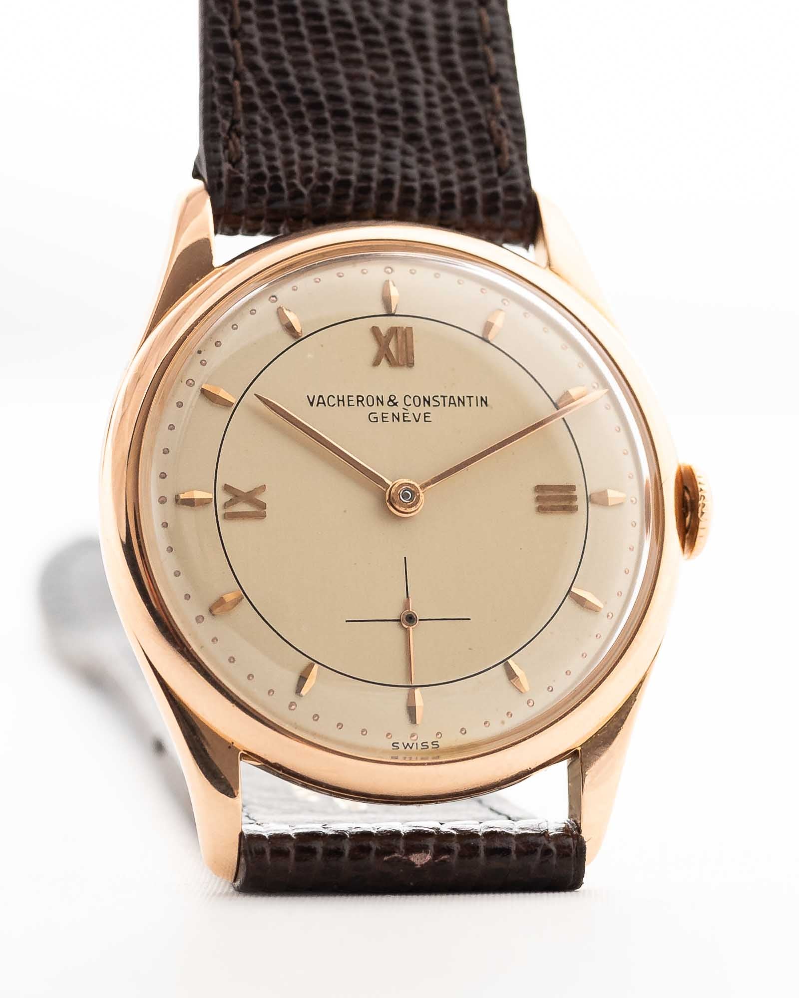 Vacheron Constantin Patrimony 18k Rose 1950s - Image 8