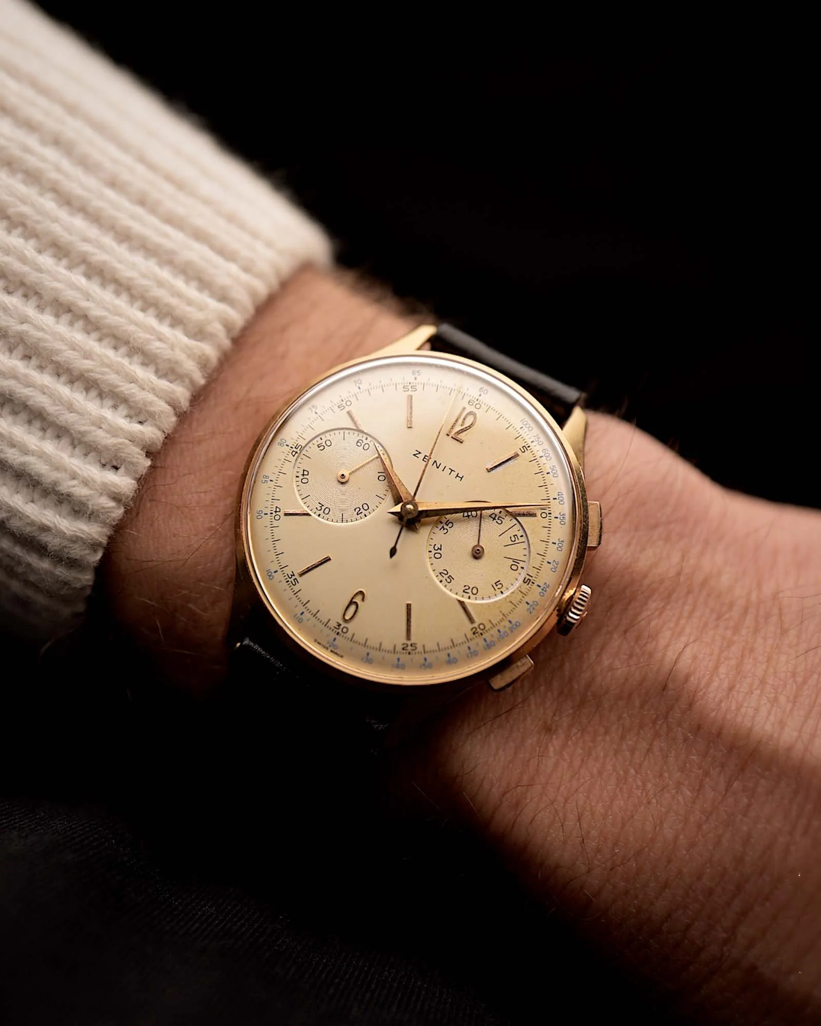 Zenith Cal. 156D Chronograph Jumbo Rose 1950s